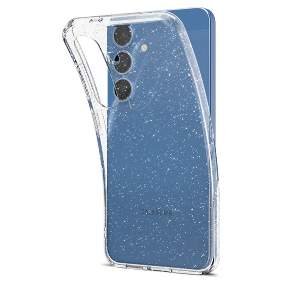 Etui Spigen do Samsung Galaxy S25, Liquid Crystal Glitter, przezroczyste + Szkło hartowane 9h