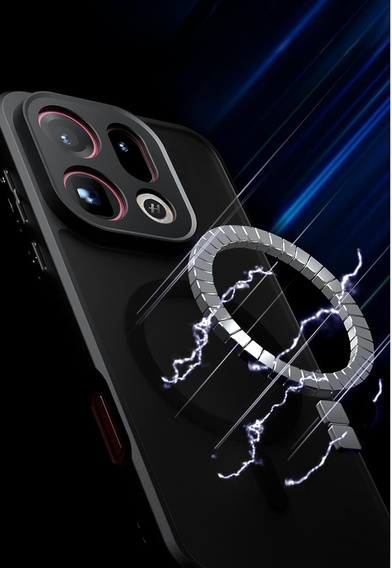 Etui do Oppo Find X9, do MagSafe, ERBORD Matt Case, czarny