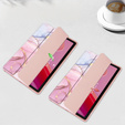 Stylowe etui do Lenovo Tab M11 – Smartcase Hybrid Marble różowe