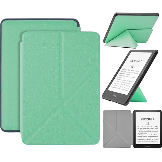 Etui do Kindle Paperwhite 5 2021, Cross Line, zielony