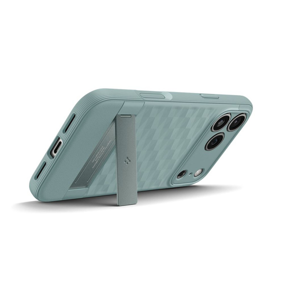 Etui Spigen do iPhone 17 Pro Max, Parallax Mag, do MagSafe, zielone