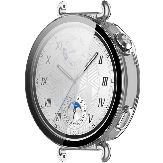 2w1 Etui + Szkło Hartowane do Huawei Watch GT 6 41mm, Przezroczyste