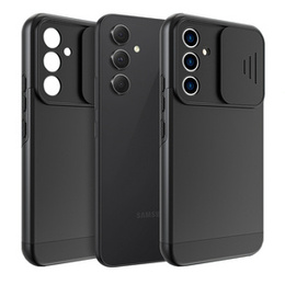 Zestaw Etui do Samsung Galaxy A54 5G, ERBORD Cam Slider, czarne + szkło