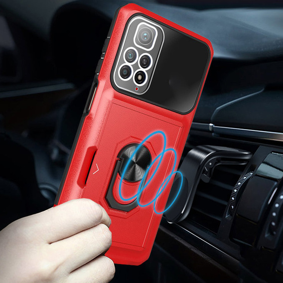 Etui Premium Kickstand do Xiaomi Redmi Note 11 / 11S, Red