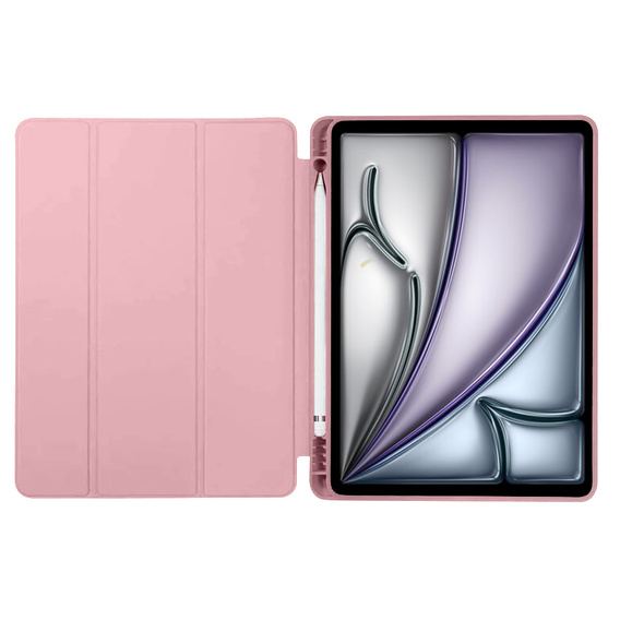 Etui do iPad Air 13" 2025/2024 (7/6 gen.), Smartcase Hybrid, z miejscem na rysik, różowe