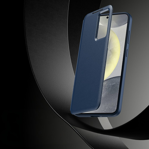 Etui do Samsung Galaxy A56 5G – Smart View z kieszenią na kartę, niebieskie