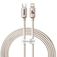 Baseus Crystal Shine kabel USB‑C – Lightning 2 m 20 W - Różowy