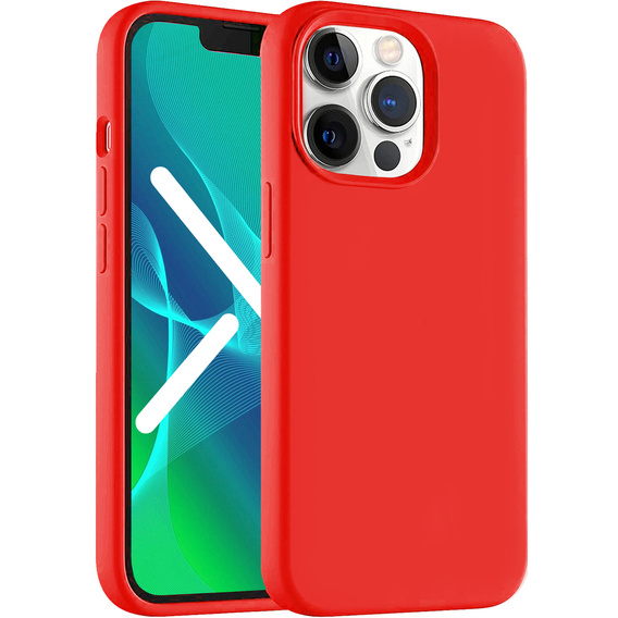 Etui ERBORD do iPhone 13 Pro Max, Silicone, Red
