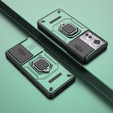 Etui do Oppo Reno 11F 5G, KickStand Camera Lens, zielone
