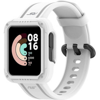 Pasek + Etui do Xiaomi Redmi Watch 2 Lite / Xiaomi Mi Watch Lite, Biały