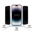 Szkło Hartowane Prywatyzujące do iPhone 17 Pro Max, Privacy Glass, czarne