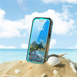 Etui Wodoodporne IP68 do iPhone 17 Pro, SHELLBOX MagSafe, niebieskie