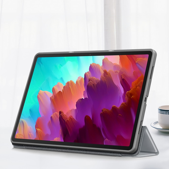 Etui do Lenovo Tab P12, Smartcase z miejscem na rysik, szare