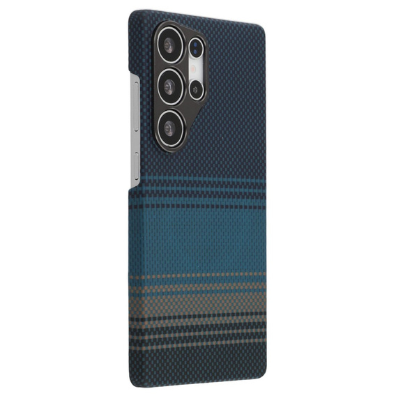 Etui do Samsung Galaxy S25 Ultra – magnetyczne z włókna aramidowego, niebieskie