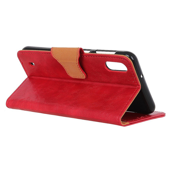 Skórzane Etui Wallet do Samsung Galaxy A10 - Red