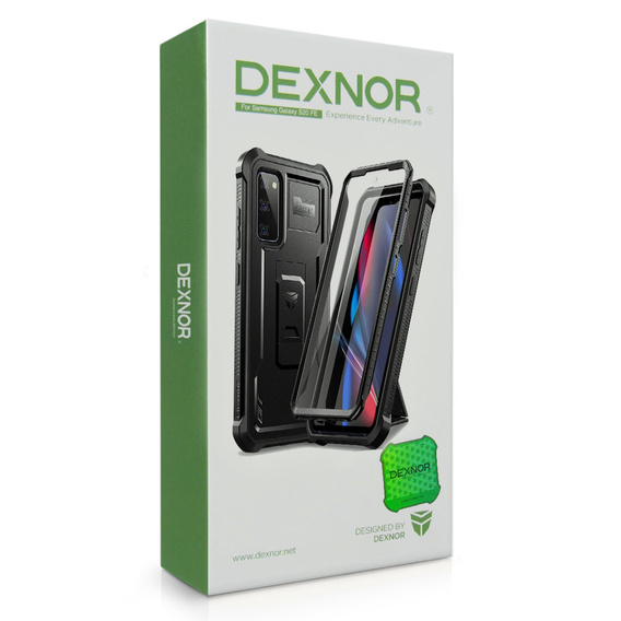 Etui pancerne do Samsung Galaxy S20 FE, Dexnor Full Body, ciemnofioletowe