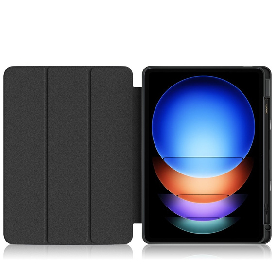 Etui do Xiaomi Pad 6S Pro 12.4, Smartcase Hybrid, z miejscem na rysik, czarne