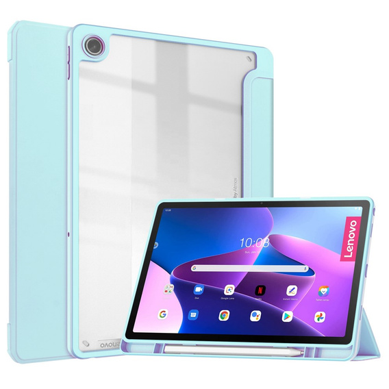 Etui do Lenovo Tab M10 Plus 10.6 Gen 3 TB-125F TB-128F, Smartcase Hybrid, z miejscem na rysik, niebieskie