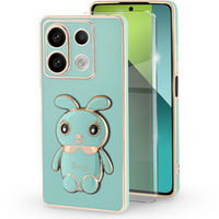 Etui do Xiaomi Redmi Note 13 Pro 5G, Rabbit, zielone + Szkło Hartowane 9H