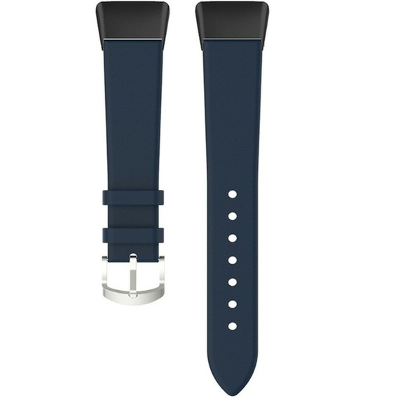 Pasek Skórzany ze skóry naturalnej do Huawei Band 6, Granatowy