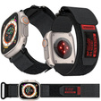 Pasek Nylonowy ERBORD MP84 do Apple Watch 1/2/3/4/5/6/7/8/9/10/11/SE Ultra 1/2/3 42/44/45/46/49mm, Czarny