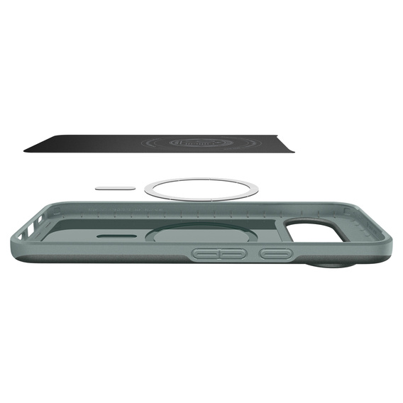 Etui Spigen do Google Pixel 10/10 Pro, Thin Fit Mag MagSafe, Sage Green
