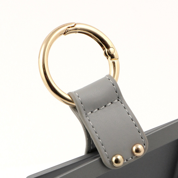 Etui GKK Ring Holder do Samsung Galaxy Z Flip7 FE / Z Flip6, szare