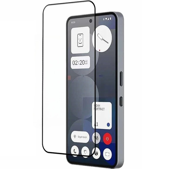 Szkło Hartowane 3D do Nothing Phone 3A Pro, czarna ramka
