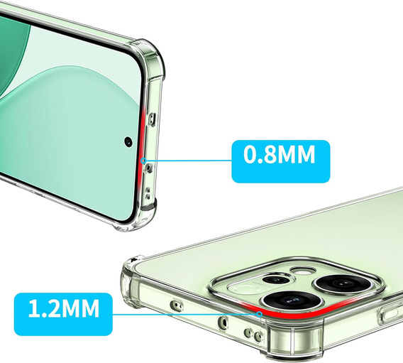 Etui do Oppo Reno 14, Dropproof, przezroczyste