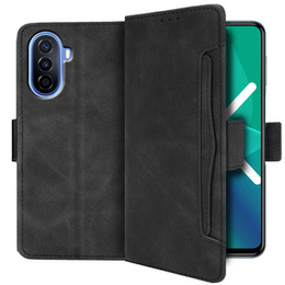 Etui z klapką do Huawei Nova Y70 4G, Card Slot, czarne