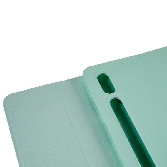 Etui z klawiaturą do Samsung Galaxy Tab S7 T870/T875 / S8, Pen Slot, jasnozielone