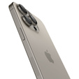 2x Spigen OPTIK.TR "EZ FIT", Szkło Hartowane na Aparat do iPhone 16 Pro / 16 Pro Max / 15 Pro / Pro Max / 14 Pro / Pro Max, Tytanowe
