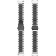 Pasek Bransoleta do Samsung Galaxy Watch 4/5/6 40/42/43/44/45/46/47mm, Czarna / Srebrna