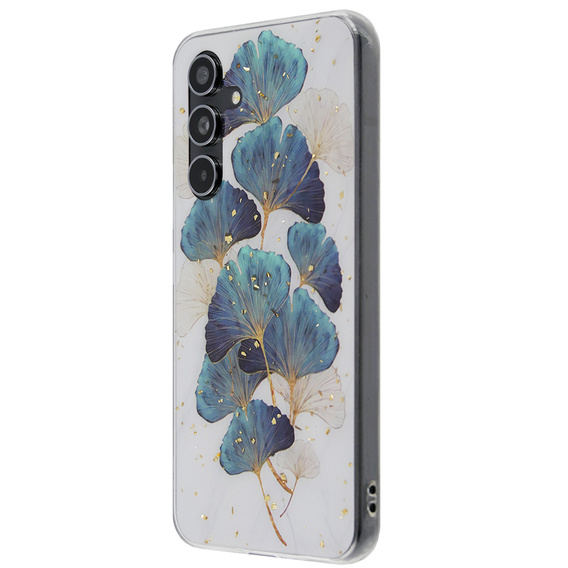 Etui Gold Glam do Samsung Galaxy A54 5G, Listki + szkło 9H