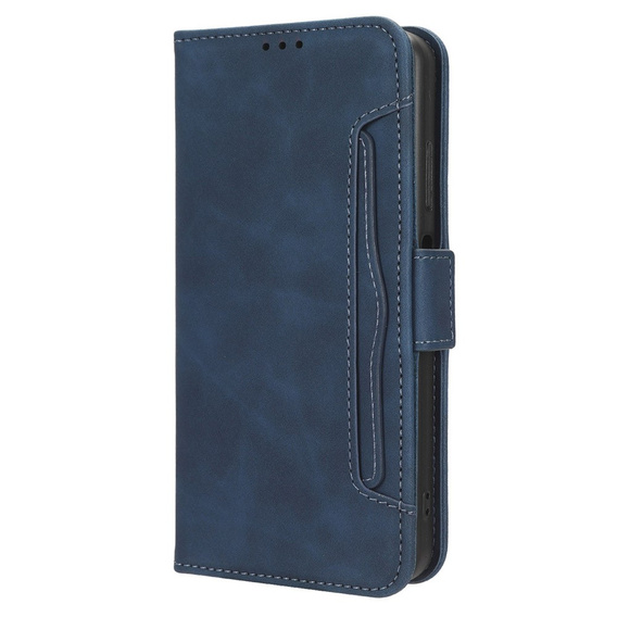 Etui z klapką do Samsung Galaxy A15 4G / 5G, Card Slot, granatowe