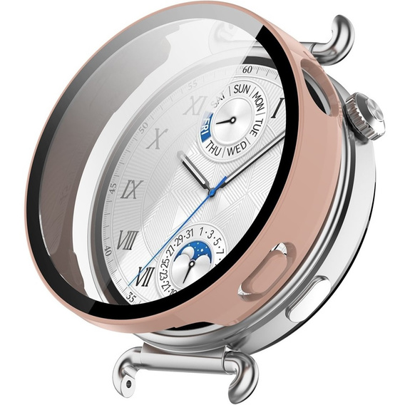 2w1 Etui + Szkło Hartowane do Huawei Watch GT 6 41mm, Różowe