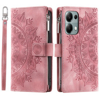 Etui z klapką do Xiaomi Redmi Note 13 Pro 4G, Mandala, różowe rose gold