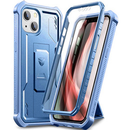 Etui pancerne do iPhone 13 / 14, Dexnor Full Body, niebieskie