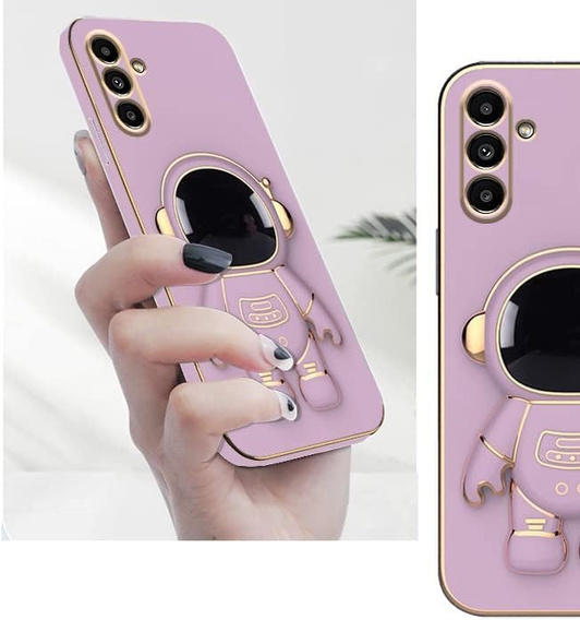 Etui do Samsung Galaxy A56 5G, Astronaut, fioletowe
