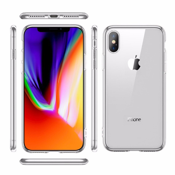 Etui cienkie do iPhone X/XS, Slim, przezroczyste