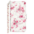 Etui z klapką do Samsung Galaxy A35 5G, Wallet, Roses białe