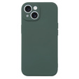 Etui do iPhone 15, Silicone Lite, ciemnozielone