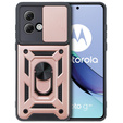 Etui pancerne do Motorola Moto G84 5G, CamShield Slide, różowe rose gold