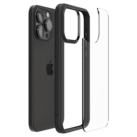Etui Spigen do iPhone 15 Pro, Ultra Hybrid, przezroczyste / czarne