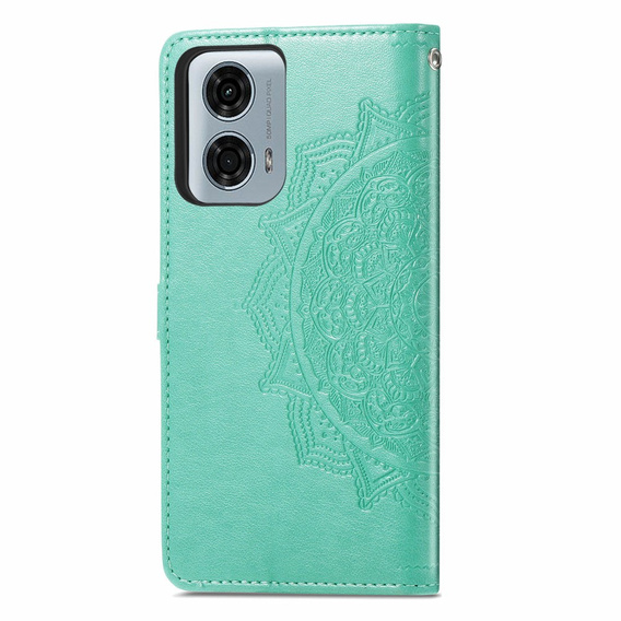 Etui z klapką do Motorola Moto G24 / G24 Power / G04, Mandala, zielone