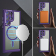 Etui do Samsung Galaxy S24 Ultra, ERBORD Impact Guard, do MagSafe, ciemnofioletowe
