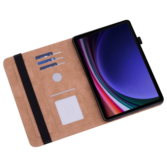 Etui do Samsung Galaxy Tab S9 / S9 FE / S10 FE, Classic, z miejscem na rysik, czarne