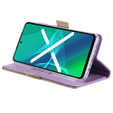 Etui z klapką do Samsung Galaxy S22+ Plus 5G, Wallet Pocket Zipper Lace, fioletowe