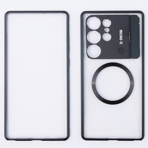 Etui Magnetyczne do Samsung Galaxy S23 Ultra 5G, Aroma Hybrid, czarne 