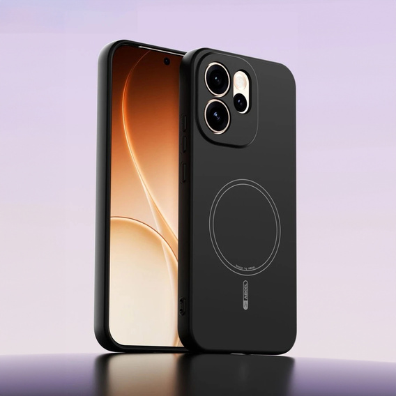 Etui do Oppo Reno 15 FS, Silicone Lite, do MagSafe, czarne